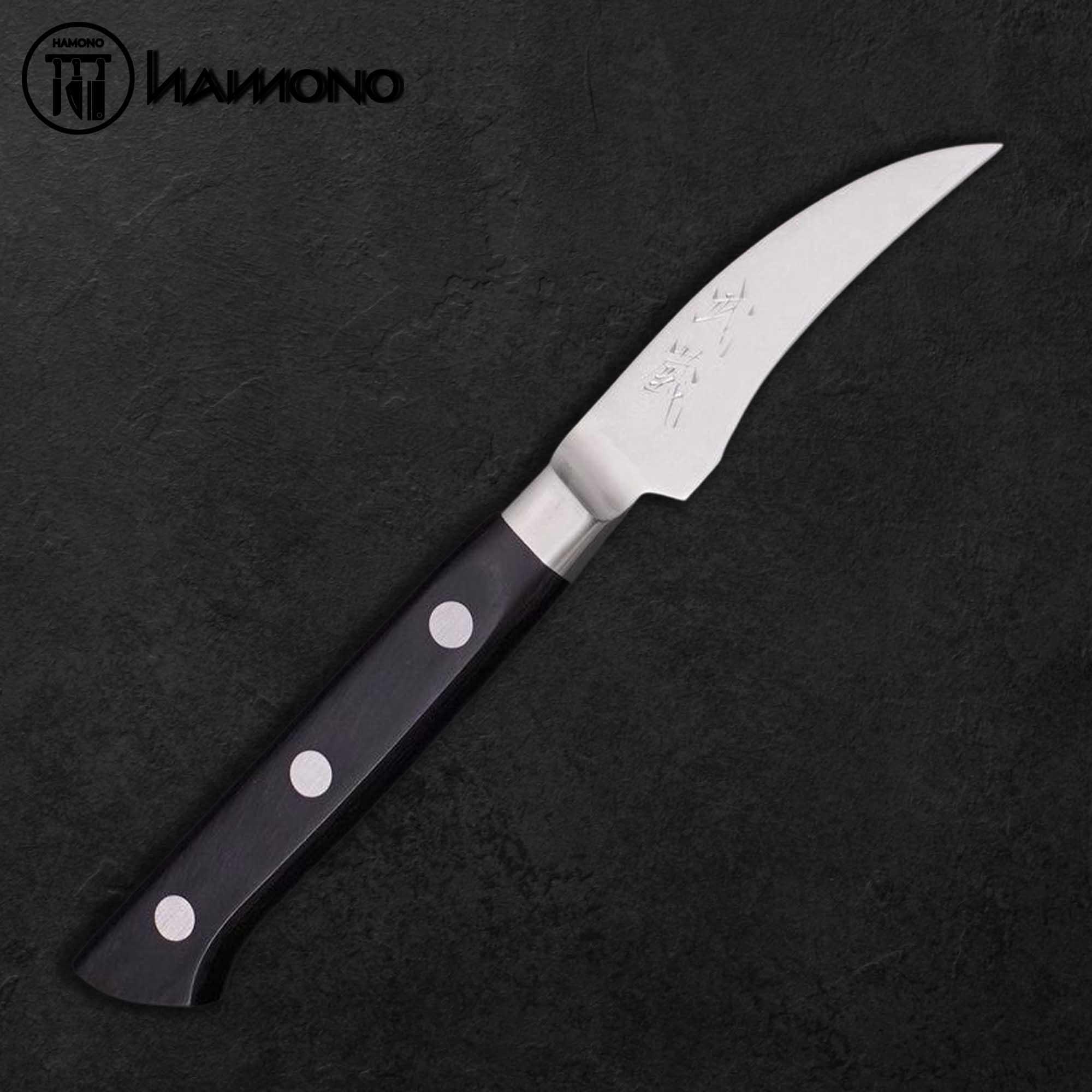 Dao Tỉa Gọt Vỏ Musashi Peeling Thép VG-5 Damascus 70mm