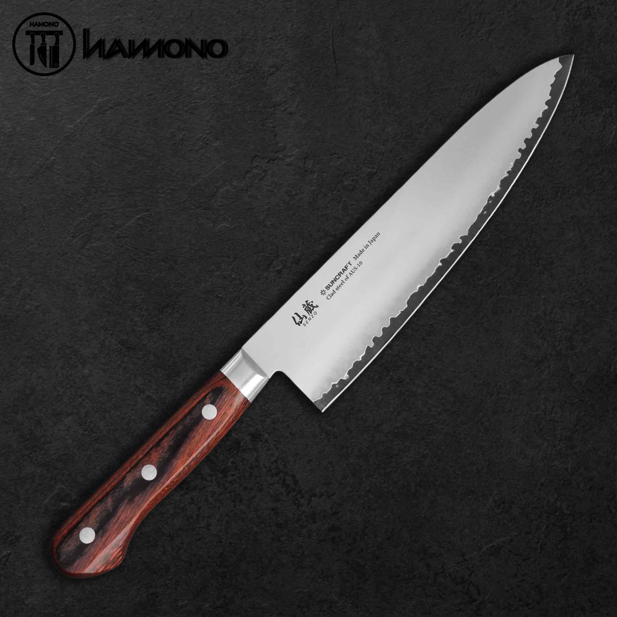 Dao Đa Năng Senzo Clad Thép AUS10 Gyuto 210mm