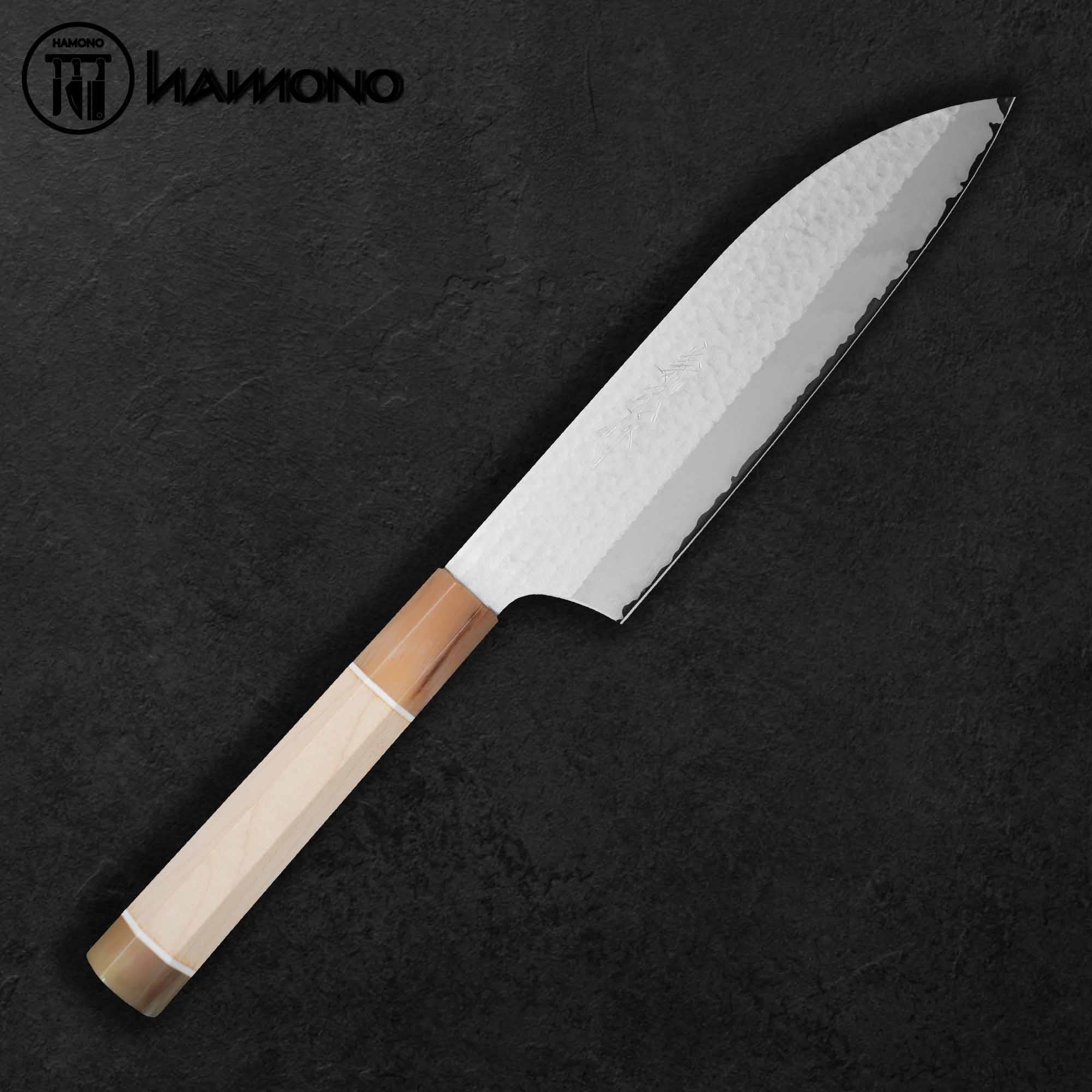 Yamawaki Yoshihiro VG10 Steel Santoku 180mm