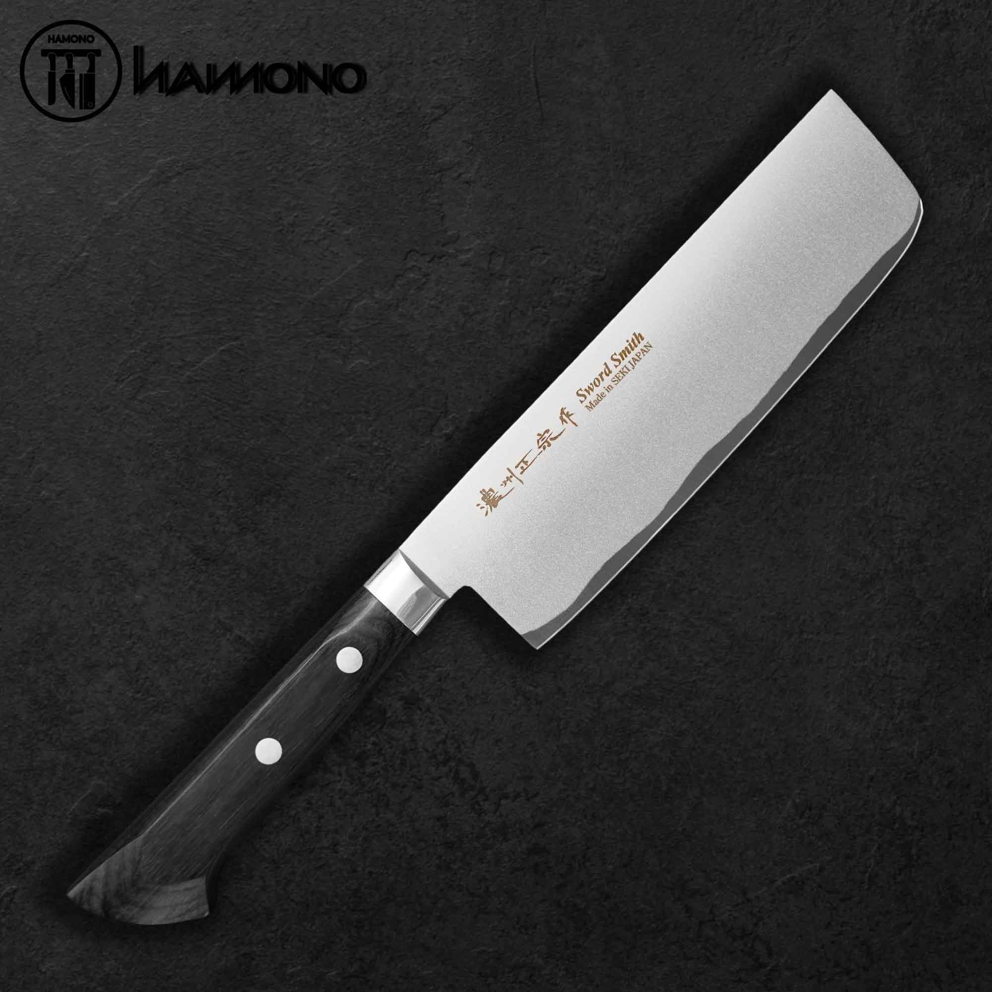 Dao Đa Năng Satake Thép 3 Lớp Sanmai Aogami 2 Nakiri 170mm