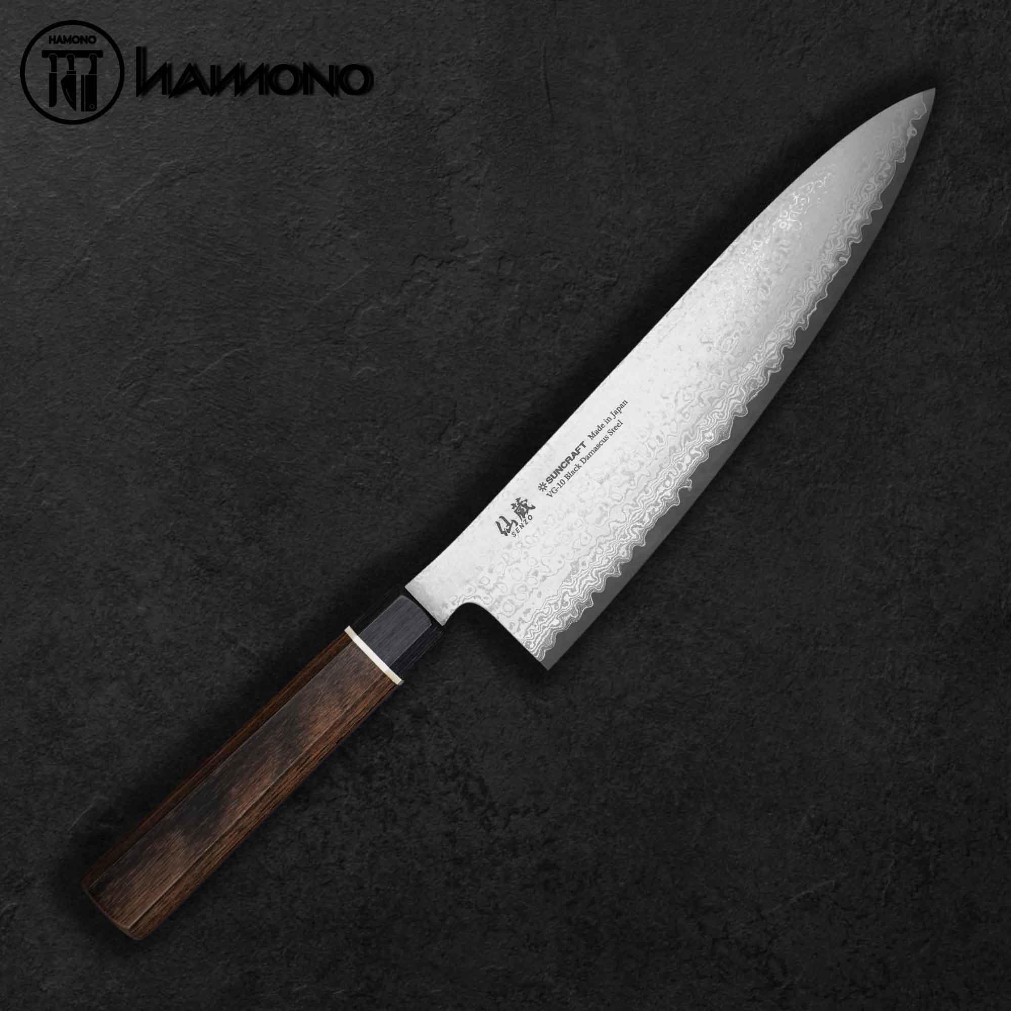 Dao Đa Năng Senzo Black Damascus VG10 Chef 200mm