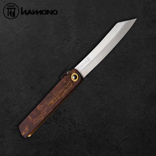 Dao Gấp Nagao Kanekoma Higonokami Aogami Custom Birch