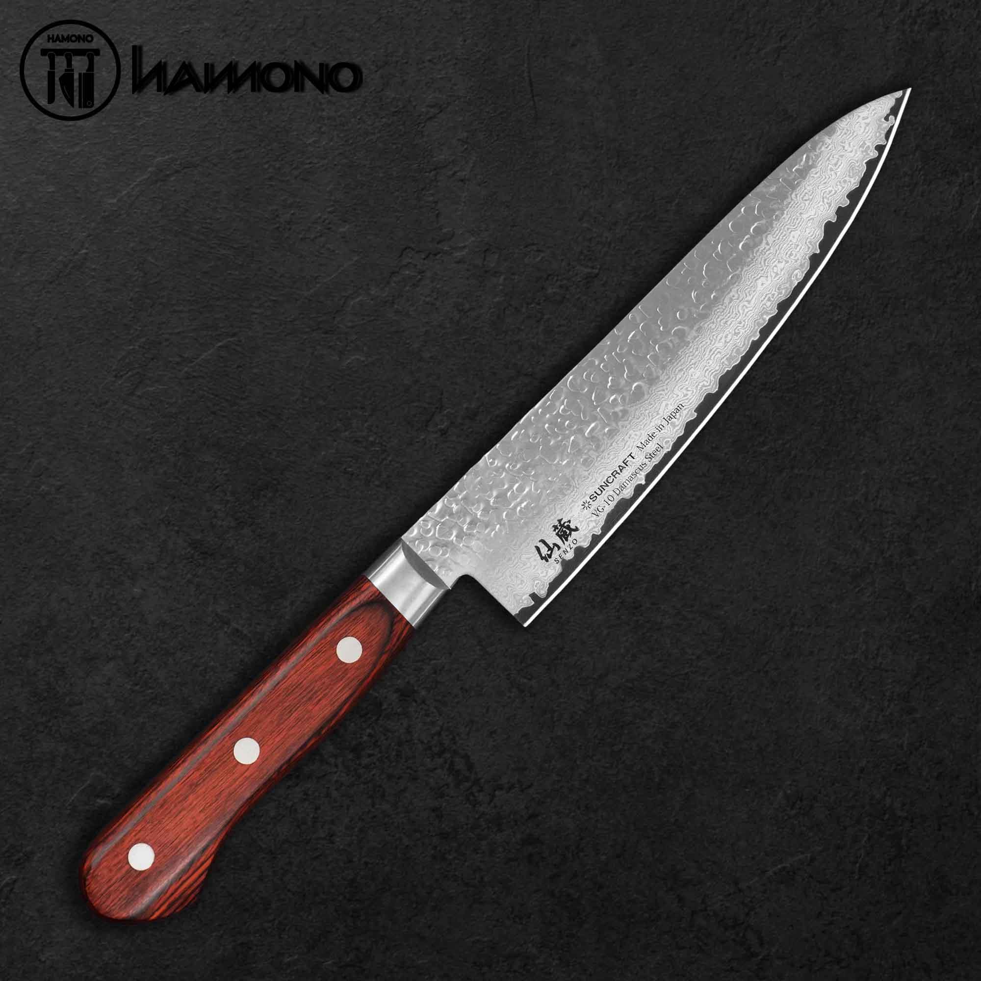 Dao Đa Năng Senzo Universal Full Tang Thép VG10 Gyuto 180mm