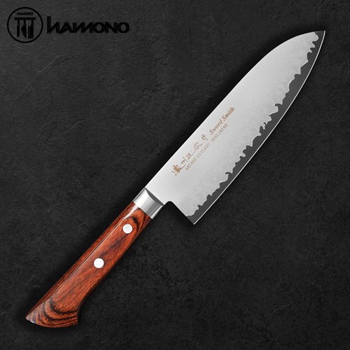 Dao Đa Năng Satake Thép 3 Lớp Sanmai VG10 Santoku 170mm