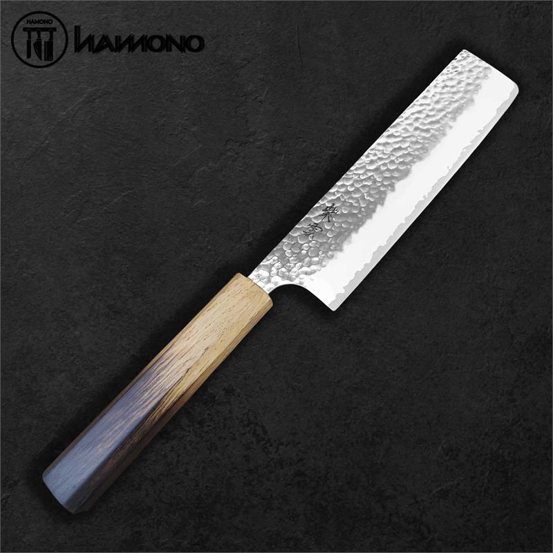 Seki Kanetsugu Nakiri 175mm VG10 Oak Wood Handle