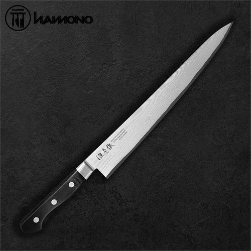 Yasuda Minamoto Kotetsu Damascus VG10 Sujihiki 270mm