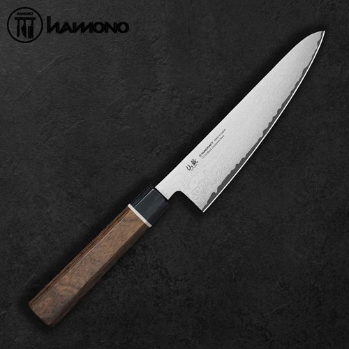 Dao Đa Năng Senzo Black Damascus VG10 Santoku 143mm