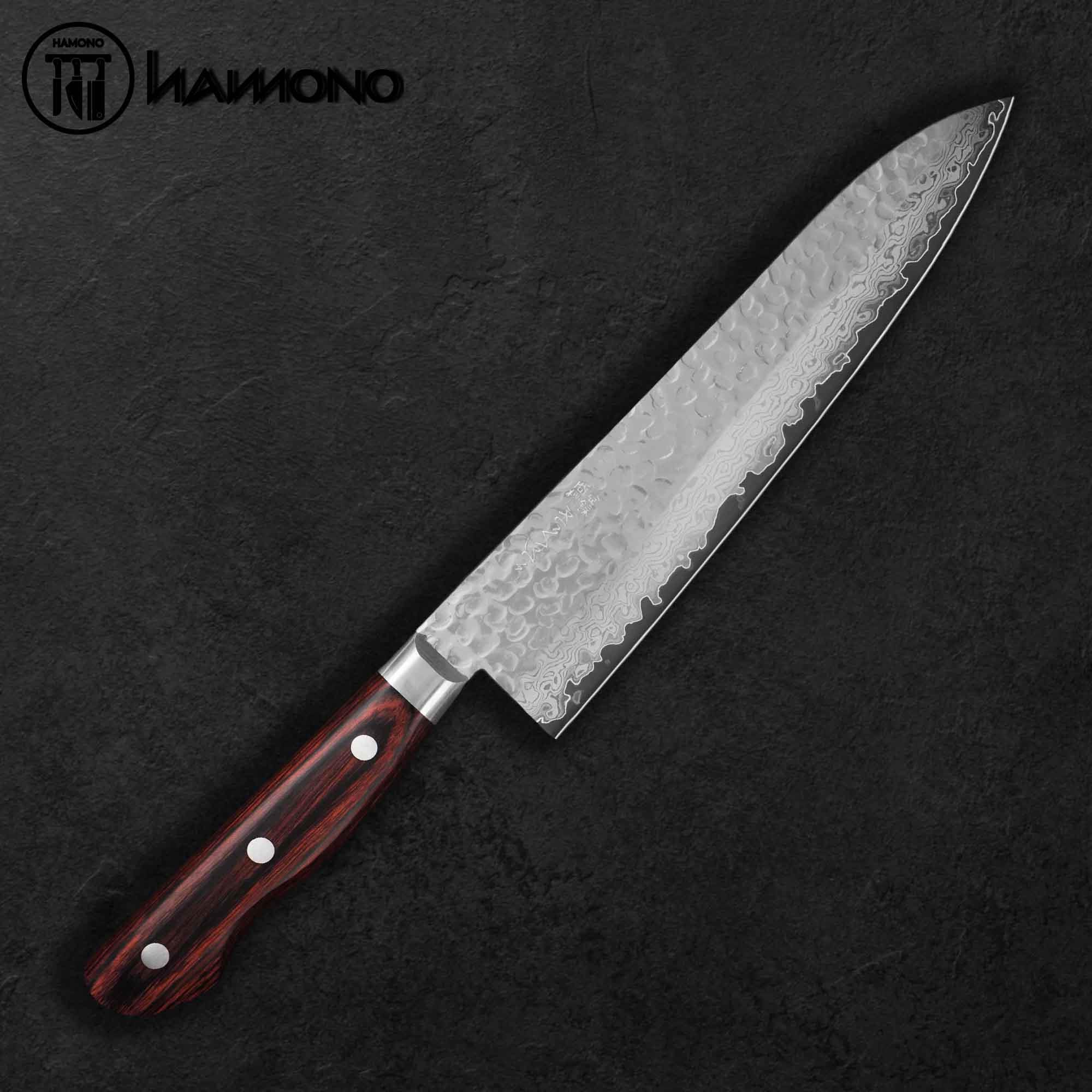 Dao Đa Năng Yasuda Gyuto 210mm Damascus Thép VG10