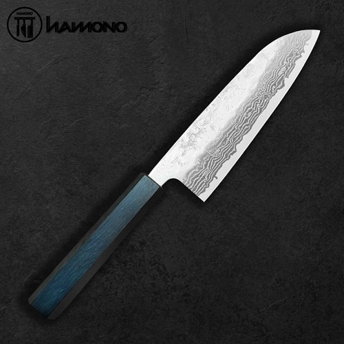 Dao Đa Năng Shigekatsu Santoku Sanai Thép Damascus Thụy Điển 165mm