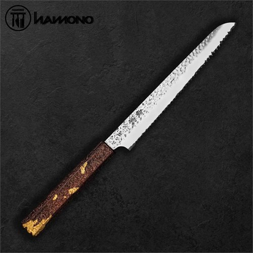 Seki Kanetsugu Bread 210mm VG10 Pattern Gold Leaf Copper