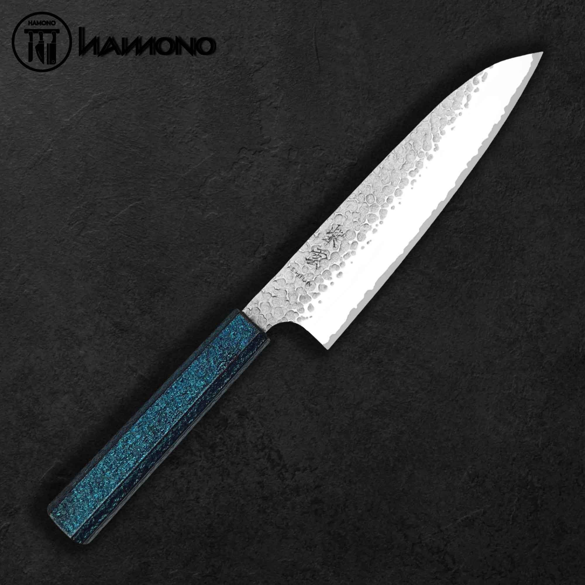 Dao Santoku Seki Kanetsugu VG10 170mm Pattern (Blue)