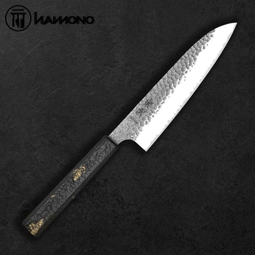 Dao Santoku Seki Kanetsugu VG10 170mm –  Pattern Gold Leaf (Silver)