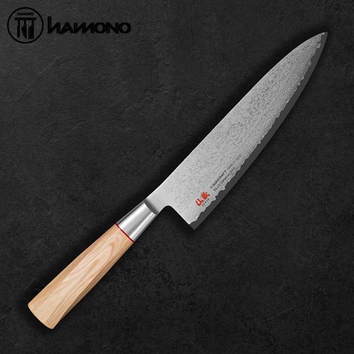 Dao Đa Năng Senzo Twisted Octagon Thép Damascus VG10 Chef 210mm