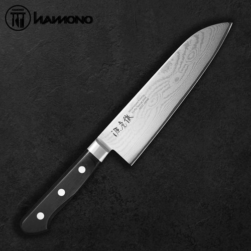 Dao Đa Năng Minamoto Kotetsu Damascus VG10 Santoku 180mm
