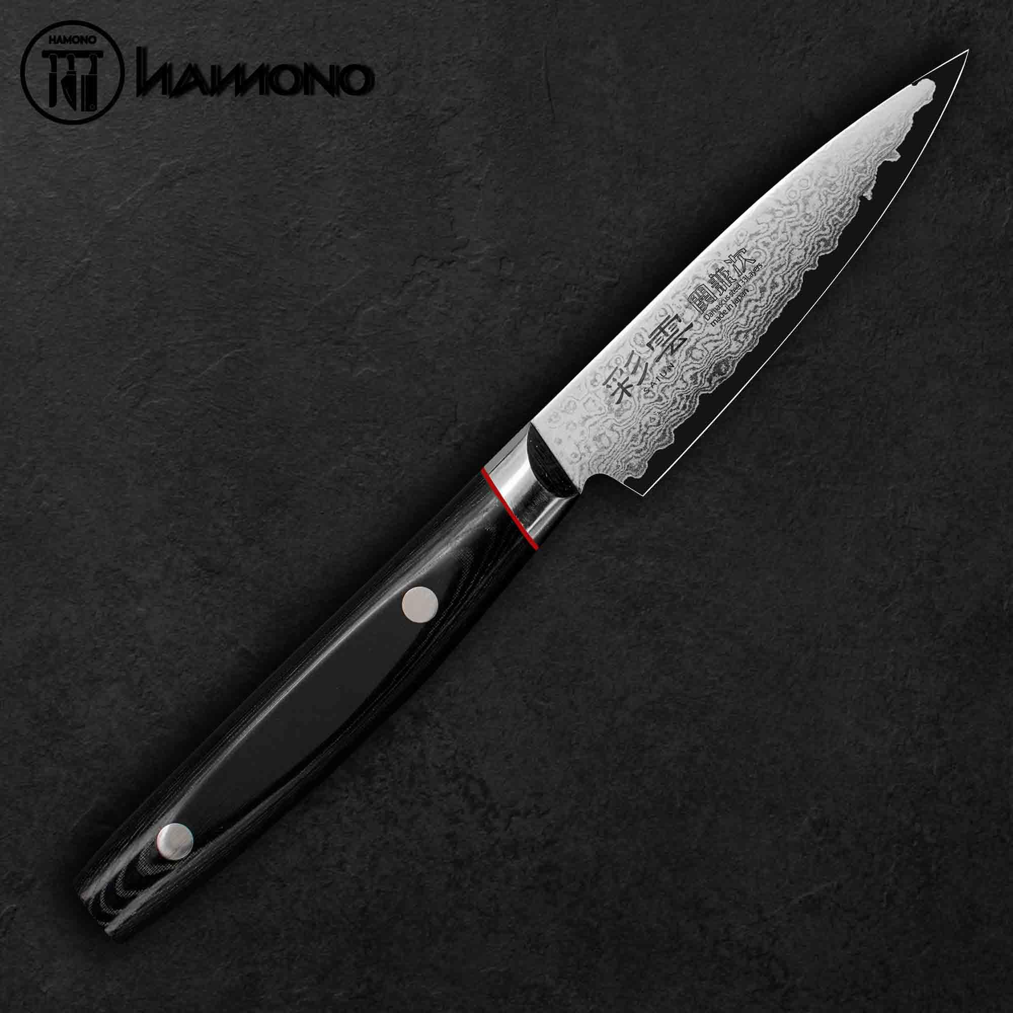 Dao Đa Năng Petty Saiun 90mm Thép Damascus VG10