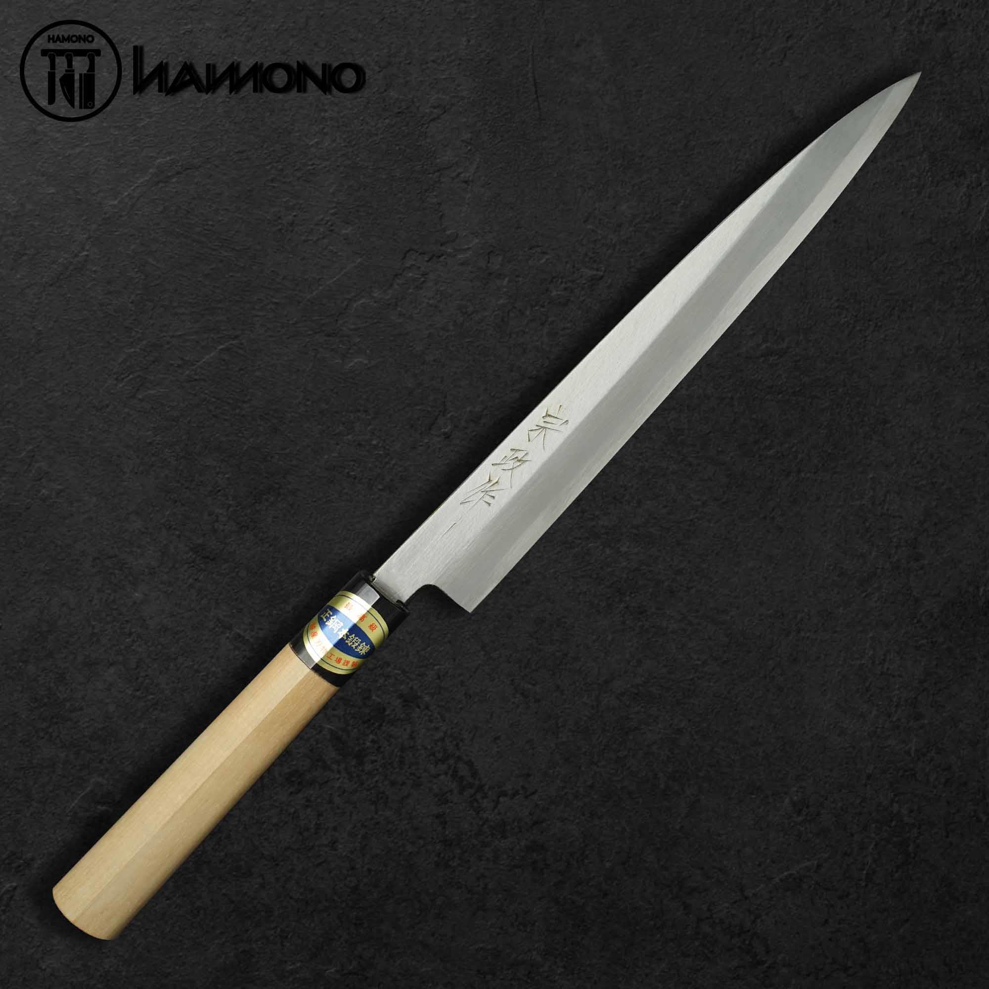 Dao Yanagiba Sashimi Munemasa  Thép Yasugi 210mm Tay Phải