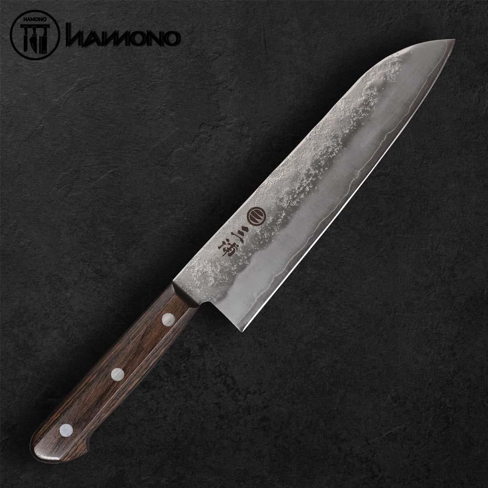 Dao Đa Năng Santoku Nashiji Thép Bạc #3 180mm