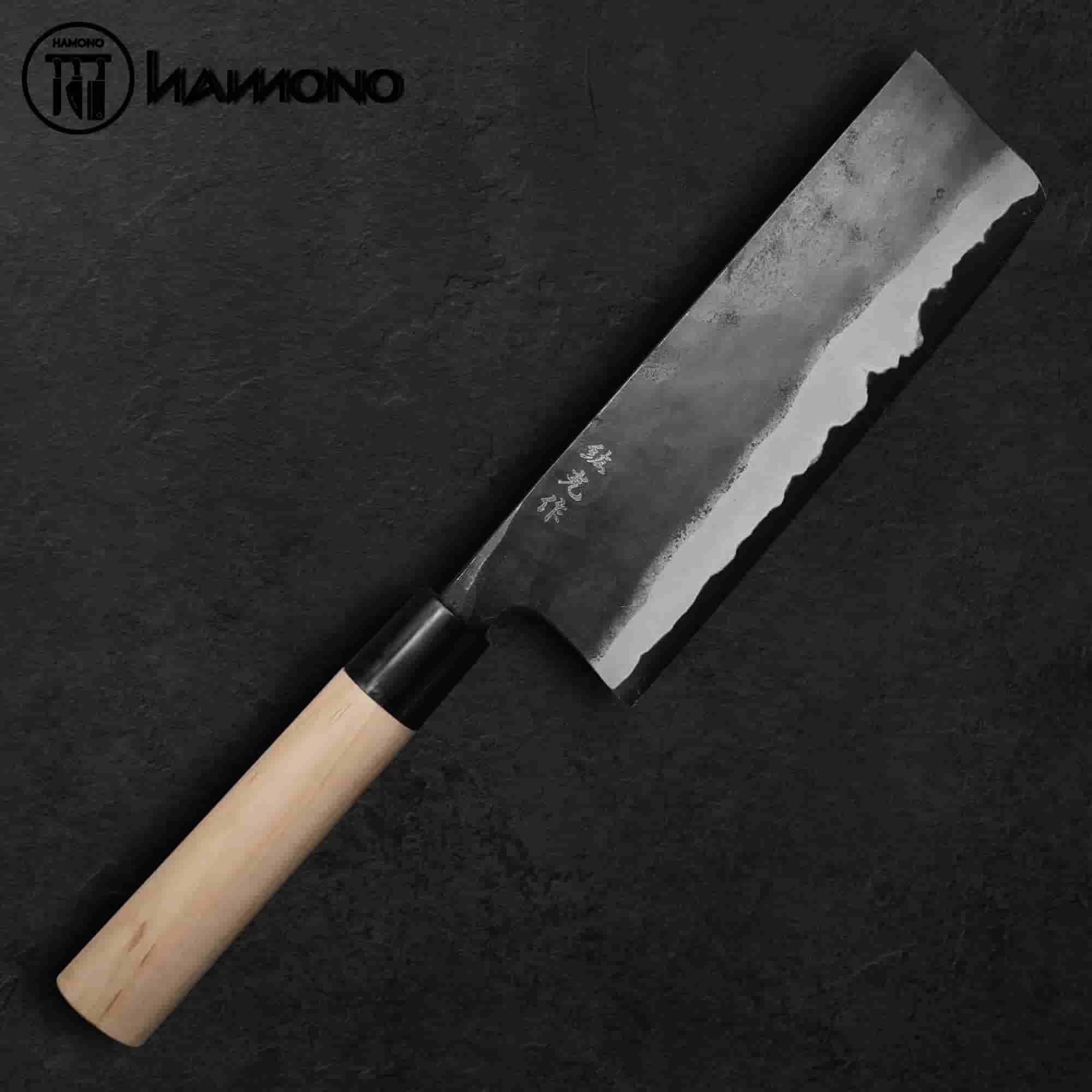 Dao Đa Năng Yamasa Nakiri thép Aogami 165mm 